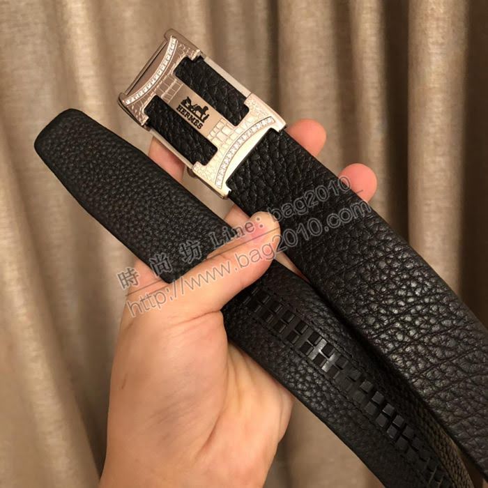 HERMES皮帶 雙面頂級頭層牛皮 愛馬仕男士腰帶  hgh1908